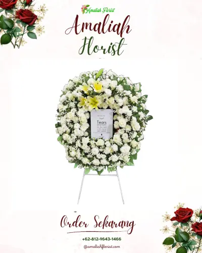 Krans Bunga Duka Cita di Boyongsari